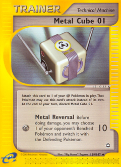Pokemon Aquapolis Metal Cube 01 - 129