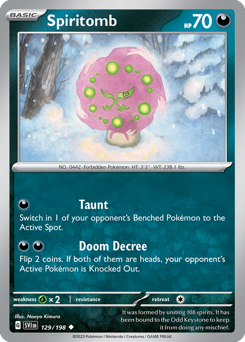 Pokemon Scarlet & Violet Spiritomb - 129