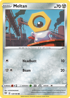 Pokemon Darkness Ablaze Meltan - 129