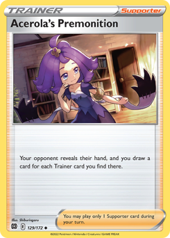 Pokemon Brilliant Stars Acerola's Premonition - 129