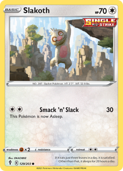 Pokemon Evolving Skies Slakoth - 129