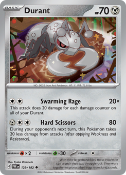 Pokemon Paradox Rift Durant - 129