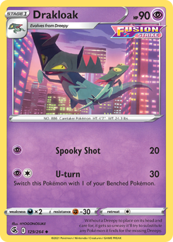 Pokemon Fusion Strike Drakloak - 129
