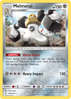 Pokemon Unbroken Bonds Melmetal - 129