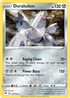 Pokemon Vivid Voltage Duraludon - 129