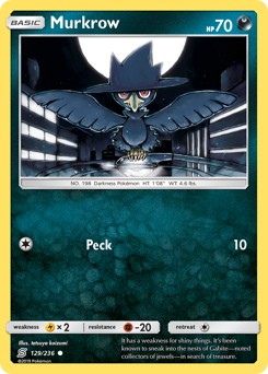 Pokemon Unified Minds Murkrow - 129