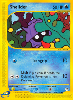 Pokemon Expedition Base Set Shellder - 129