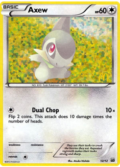 Pokemon McDonald's Collection 2012 Axew - 12
