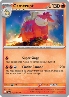 Pokemon Paldean Fates Camerupt - 12