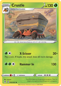 Pokemon Evolving Skies Crustle - 12