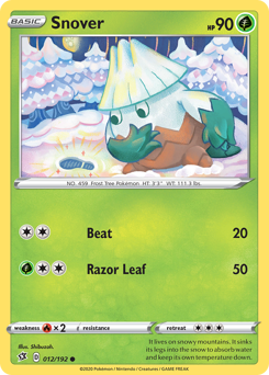 Pokemon Rebel Clash Snover - 12