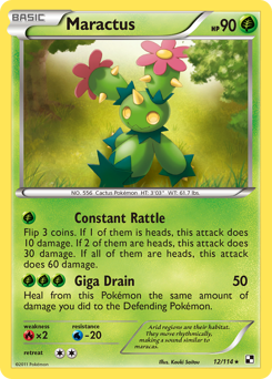 Pokemon Black & White Maractus - 12