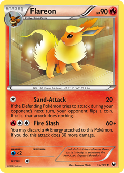 Pokemon Dark Explorers Flareon - 12