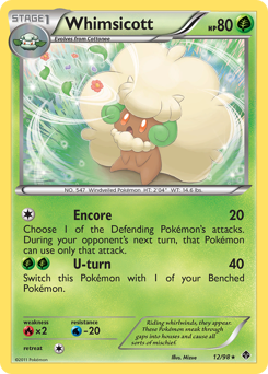 Pokemon Emerging Powers Whimsicott - 12