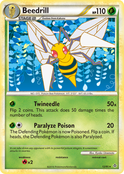 Pokemon HS—Unleashed Beedrill - 12