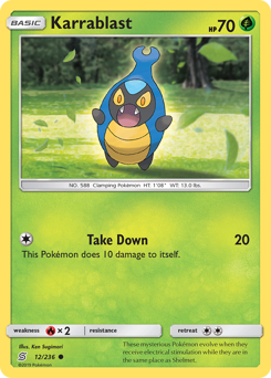 Pokemon Unified Minds Karrablast - 12