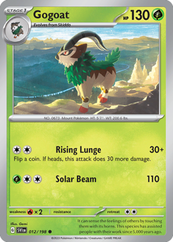 Pokemon Scarlet & Violet Gogoat - 12