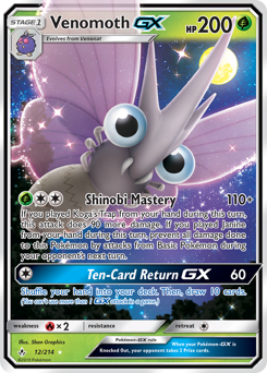 Pokemon Unbroken Bonds Venomoth-GX - 12