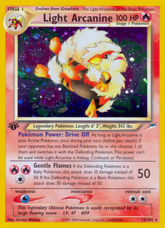 Pokemon Neo Destiny Light Arcanine - 12