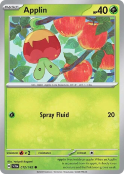 Pokemon Stellar Crown Applin - 12