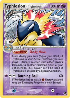 Pokemon Dragon Frontiers Typhlosion δ - 12