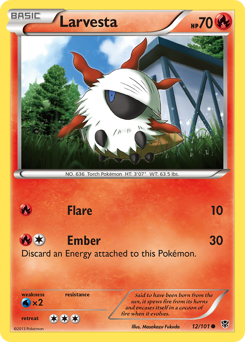 Pokemon Plasma Blast Larvesta - 12