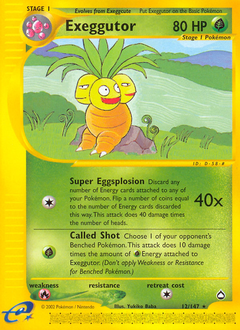 Pokemon Aquapolis Exeggutor - 12