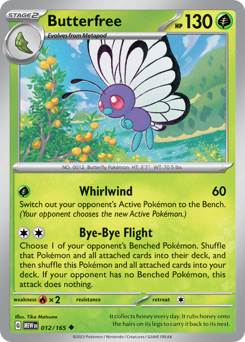 Pokemon 151 Butterfree - 12