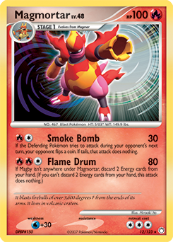 Pokemon Mysterious Treasures Magmortar - 12