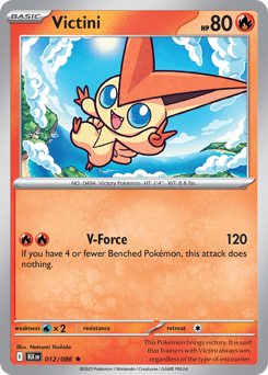 Pokemon Black Bolt Victini - 12