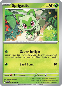 Pokemon Paldea Evolved Sprigatito - 12