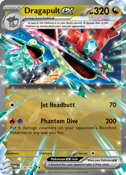 Pokemon Twilight Masquerade Dragapult ex - 130