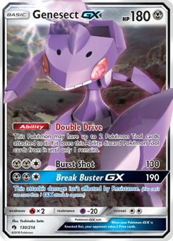 Pokemon Lost Thunder Genesect-GX - 130