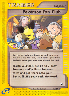 Pokemon Aquapolis Pokémon Fan Club - 130