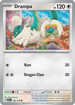Pokemon Journey Together Drampa - 130