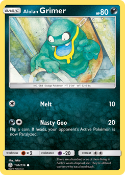 Pokemon Cosmic Eclipse Alolan Grimer - 130