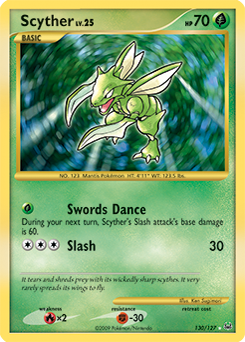 Pokemon Platinum Scyther - 130