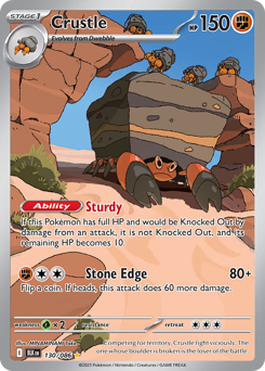 Pokemon Black Bolt Crustle - 130