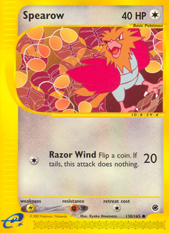 Pokemon Expedition Base Set Spearow - 130