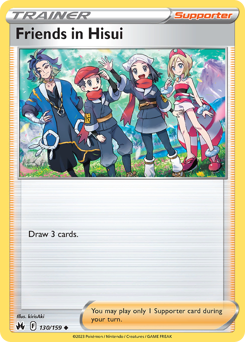 Pokemon Crown Zenith Friends in Hisui - 130