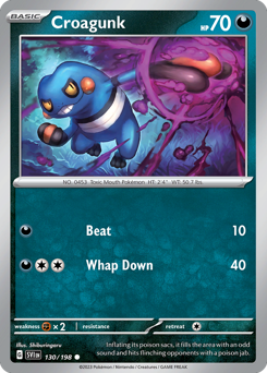 Pokemon Scarlet & Violet Croagunk - 130