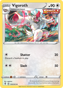 Pokemon Evolving Skies Vigoroth - 130