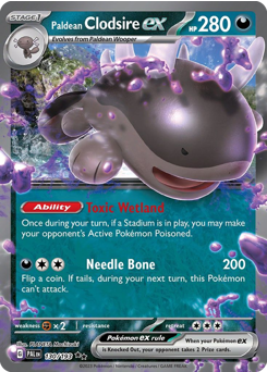 Pokemon Paldea Evolved Paldean Clodsire ex - 130
