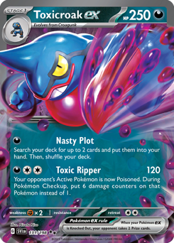 Pokemon Scarlet & Violet Toxicroak ex - 131