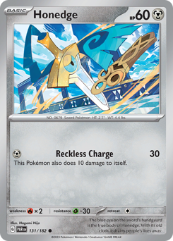 Pokemon Paradox Rift Honedge - 131