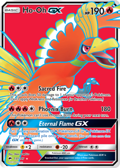 Pokemon Burning Shadows Ho-Oh-GX - 131