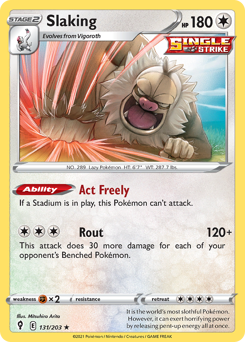 Pokemon Evolving Skies Slaking - 131