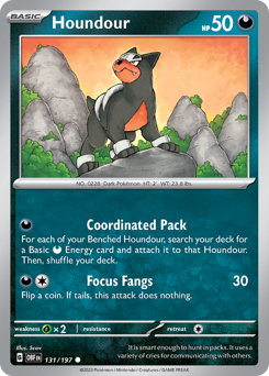 Pokemon Obsidian Flames Houndour - 131