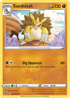 Pokemon Fusion Strike Sandslash - 132