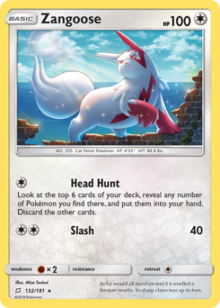 Pokemon Team Up Zangoose - 132